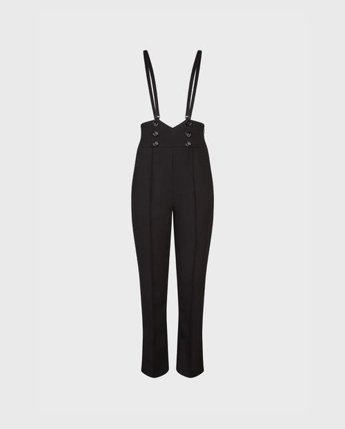 Anne Fontaine Blake High-waisted Designer Pants In Black