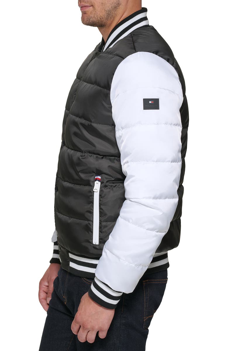 Tommy Hilfiger Varsity Quilted Bomber Jacket, Alternate, color,