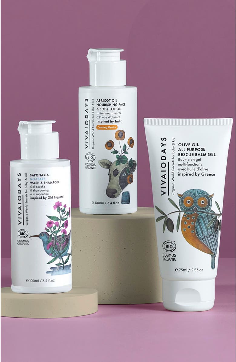 VIVAIODAYS Travel Set 3-Step Ritual Bundle Cleanse, Hydrate, Soothe, Alternate, color, White