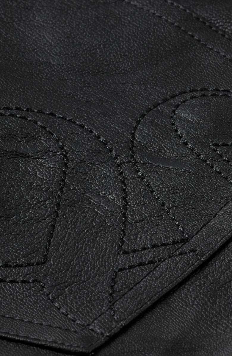 Scotch & Soda High Waist Faux Leather Shorts, Alternate, color, Meteorite