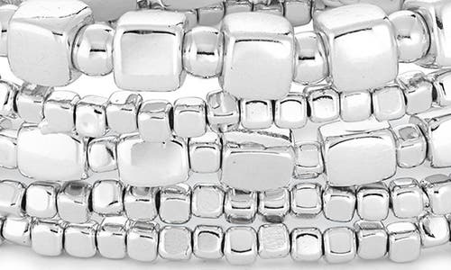 NORDSTROM NORDSTROM SET OF 5 BEADED STRETCH BRACELETS