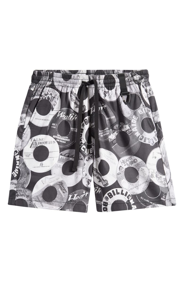 Billionaire Boys Club BB Vinyls Drawstring Knit Shorts, Alternate, color, Black