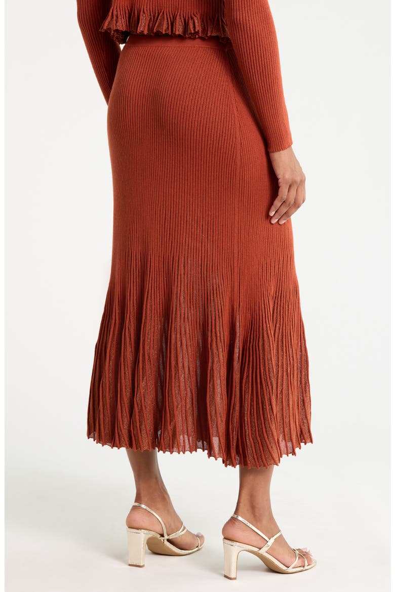 Vera Midi Skirt, Alternate, color, COPPER
