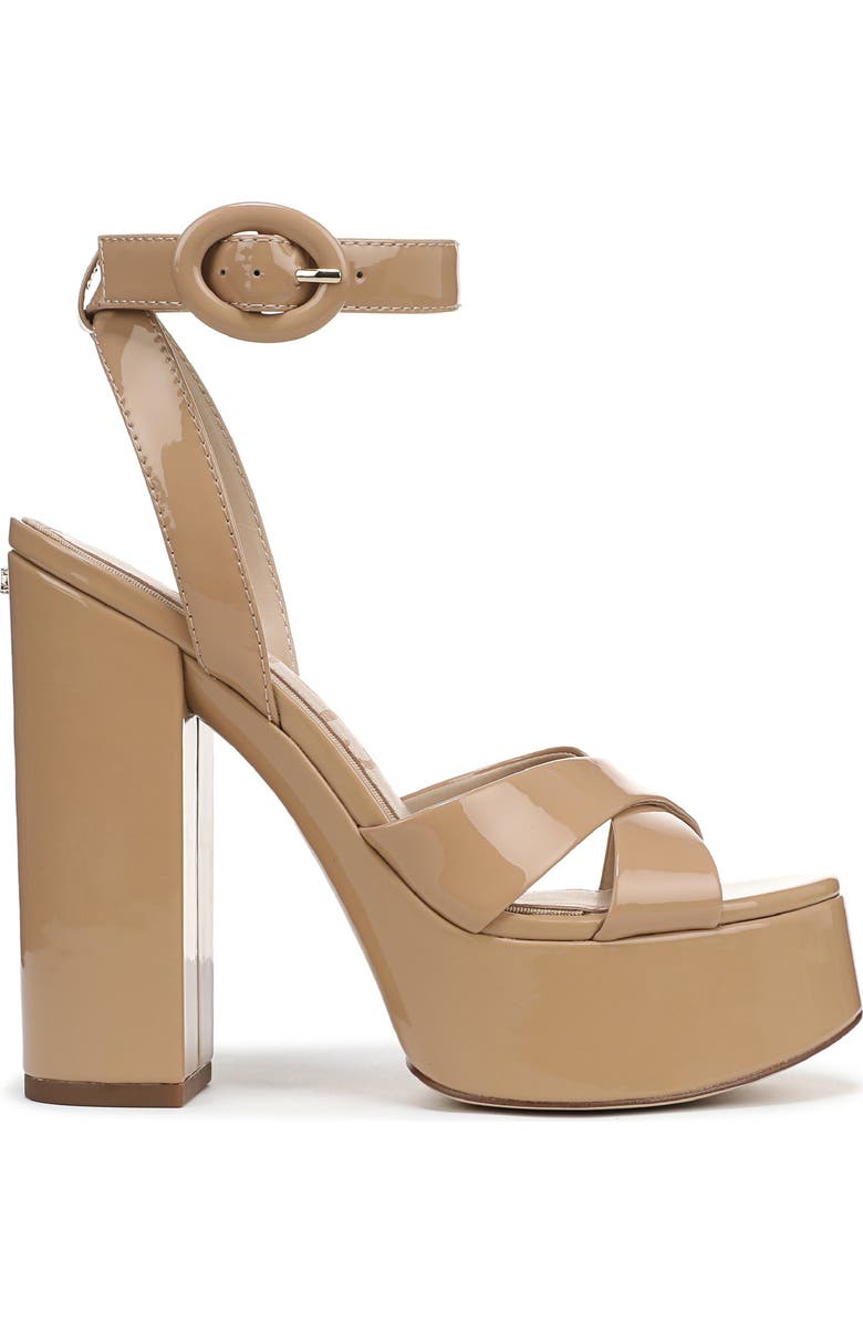 Sam Edelman Savannah Ankle Strap Platform Sandal, Alternate, color, Sienna Tan