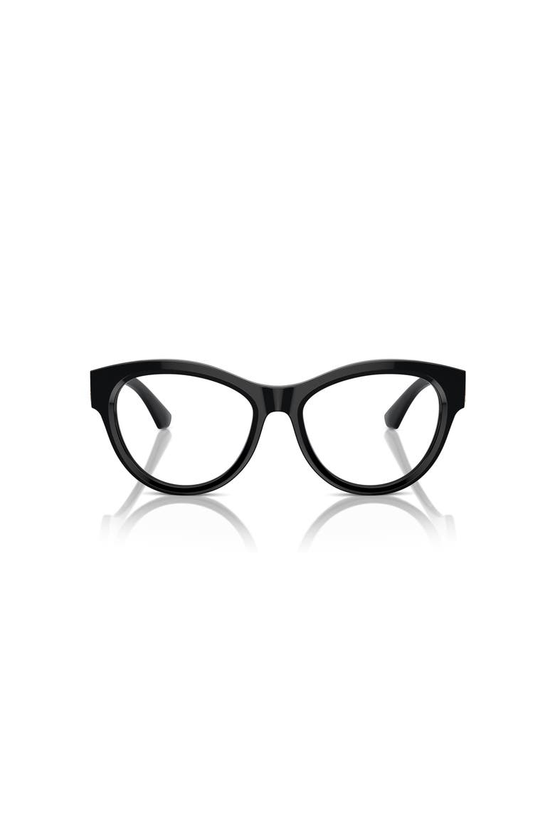 53mm Round optical glasses, Alternate, color, Black