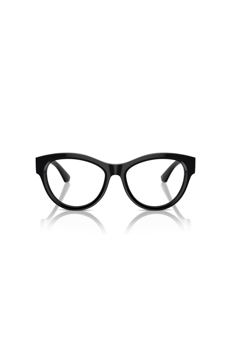 Burberry 53mm Round optical glasses, Alternate, color, Black