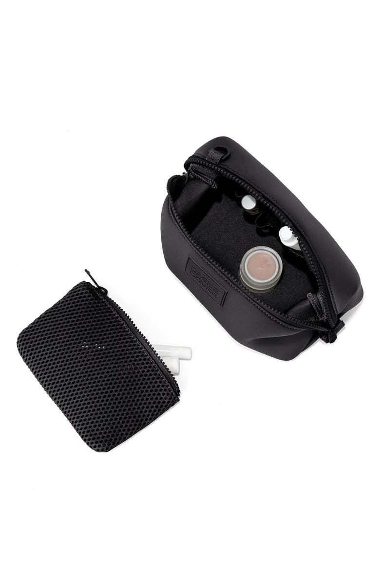 Dagne Dover Hunter Small Neoprene Toiletry Bag, Alternate, color, Onyx