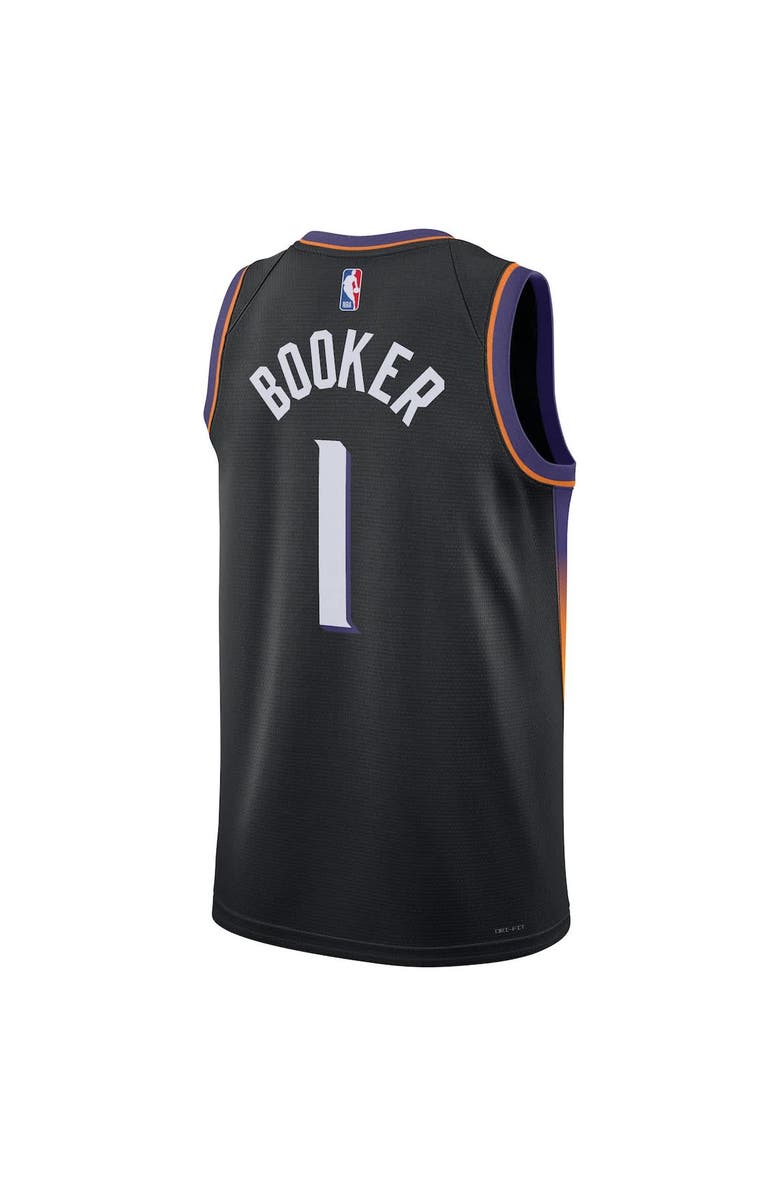 Jordan Brand Unisex Jordan Brand Devin Booker Black Phoenix Suns Swingman Jersey - Statement Edition, Alternate, color, Black