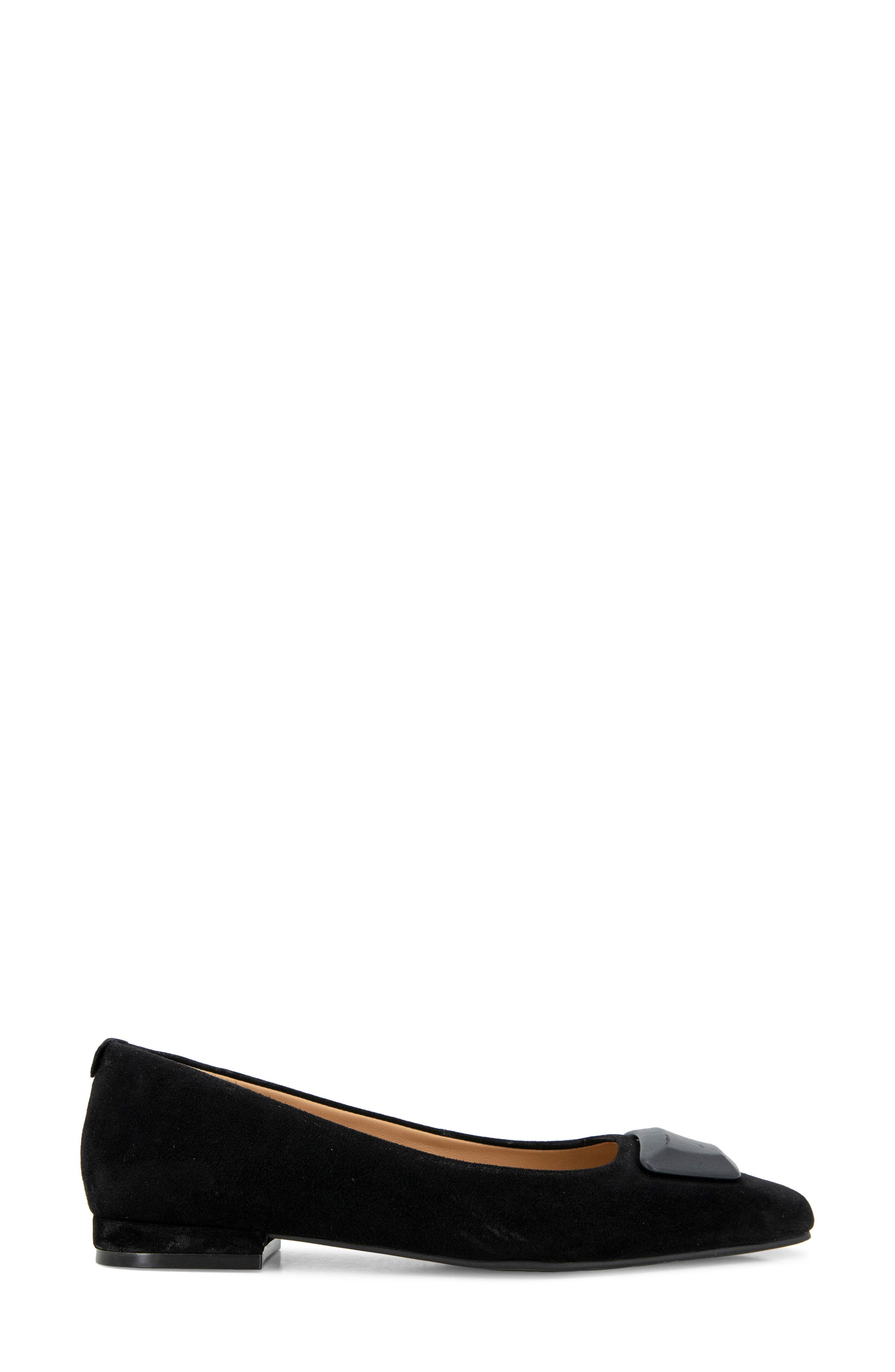 Gentle Souls Hannette Ballet Flat, Alternate, color, Black Suede
