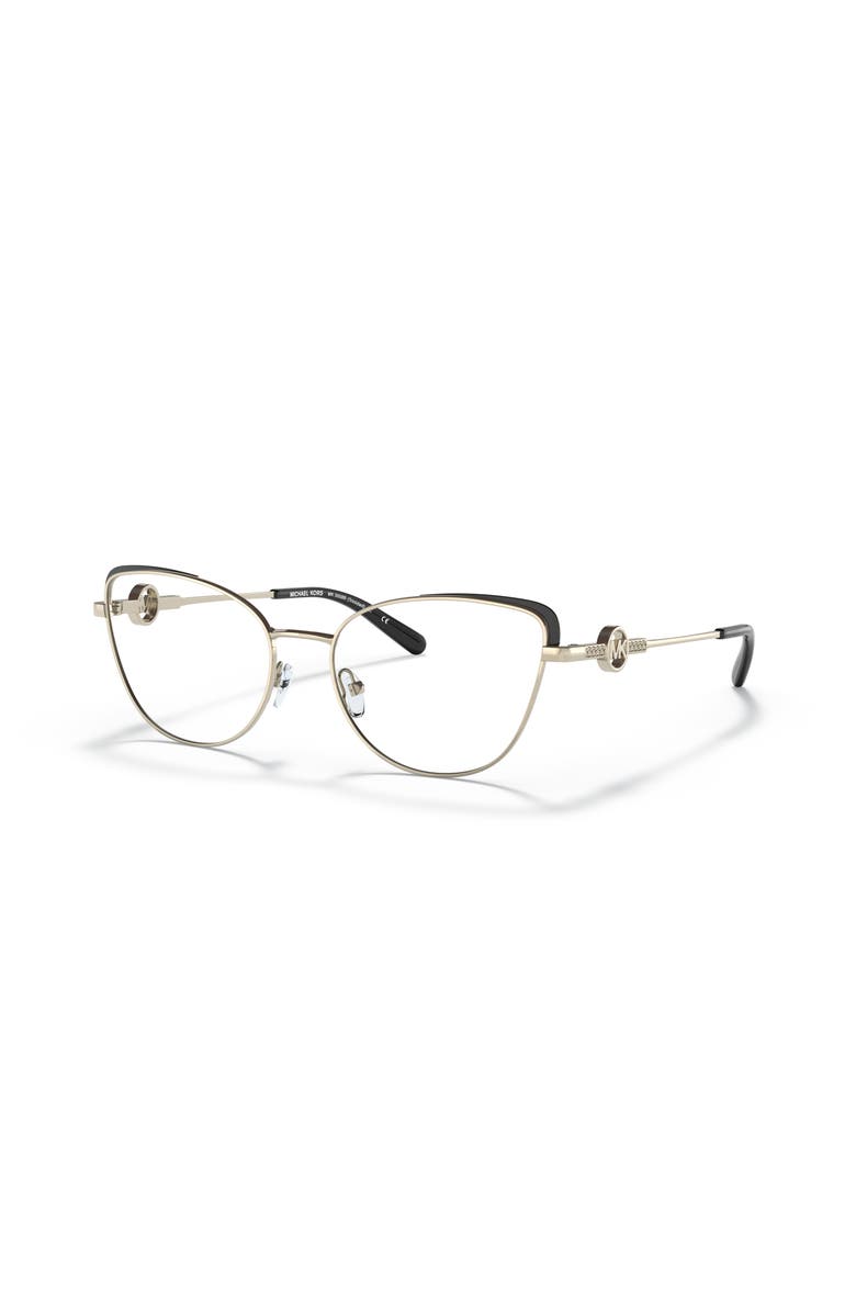 Michael Kors 54mm Cat Eye optical glasses, Main, color, Gold