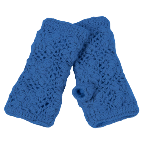 Flower Crochet Handwarmers