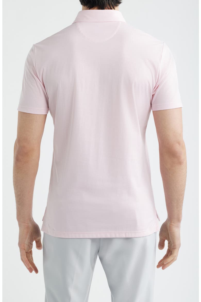 Elba Top Shelf Cotton Blend Piqué Polo, Alternate, color, PAMPLEMOUSSE