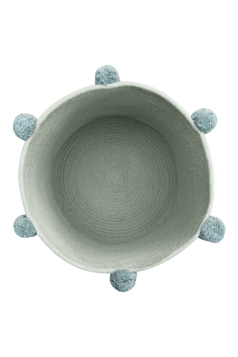 Pompom Basket, Alternate, color, BLUE SAGE