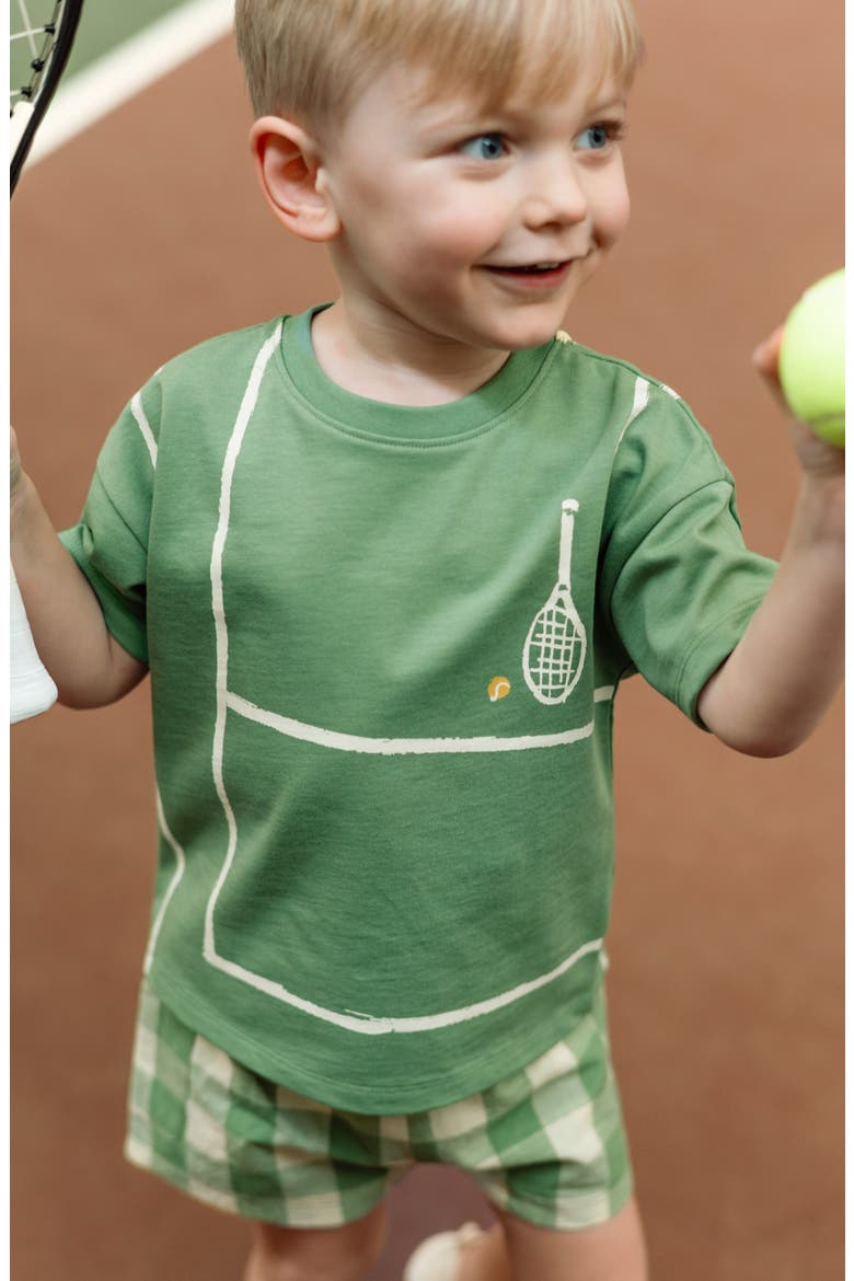 Kids' Drop Shoulder Organic Cotton T-Shirt, Alternate, color, MATCH POINT