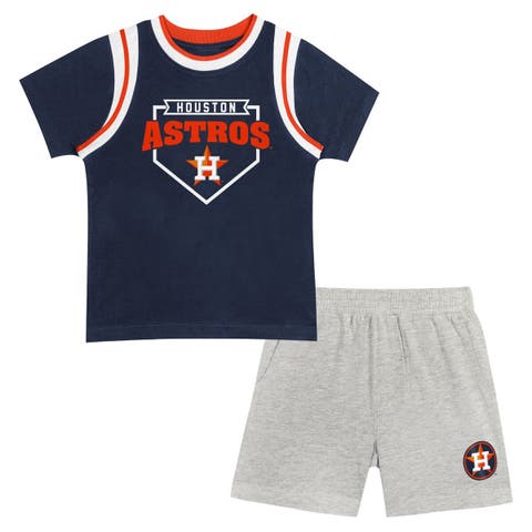 Preschool Fanatics Branded Houston Astros Loaded Base T-Shirt & Shorts Set