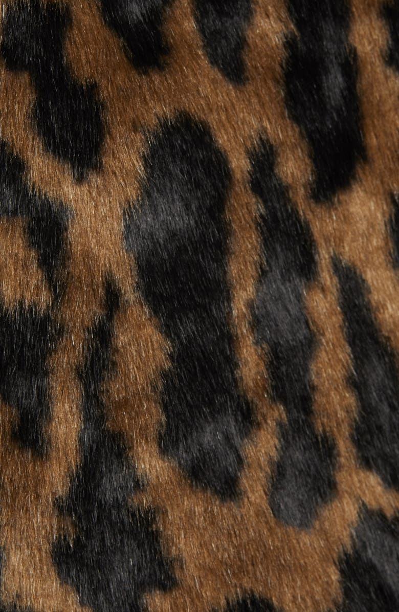 KENDALL + KYLIE Reversible Water Resistant Faux Fur Coat, Alternate, color,