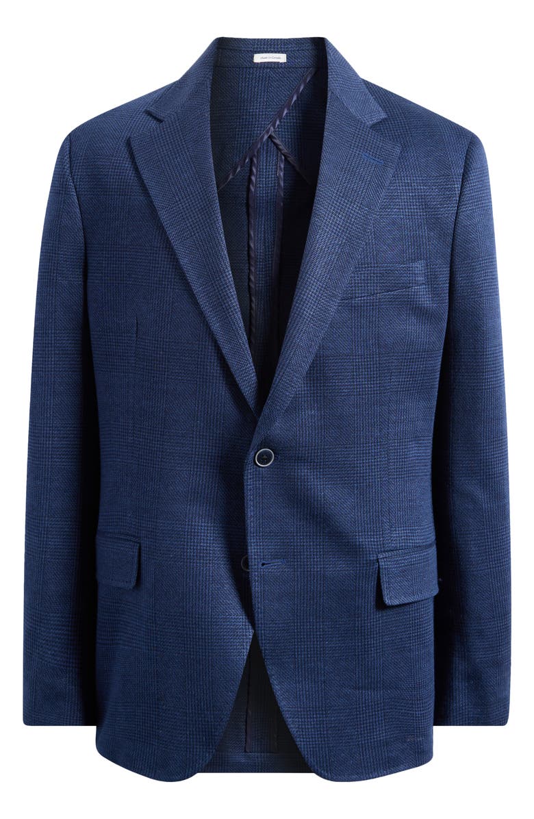 Peter Millar Plaid Linen & Cotton Knit Sport Coat, Main, color, 