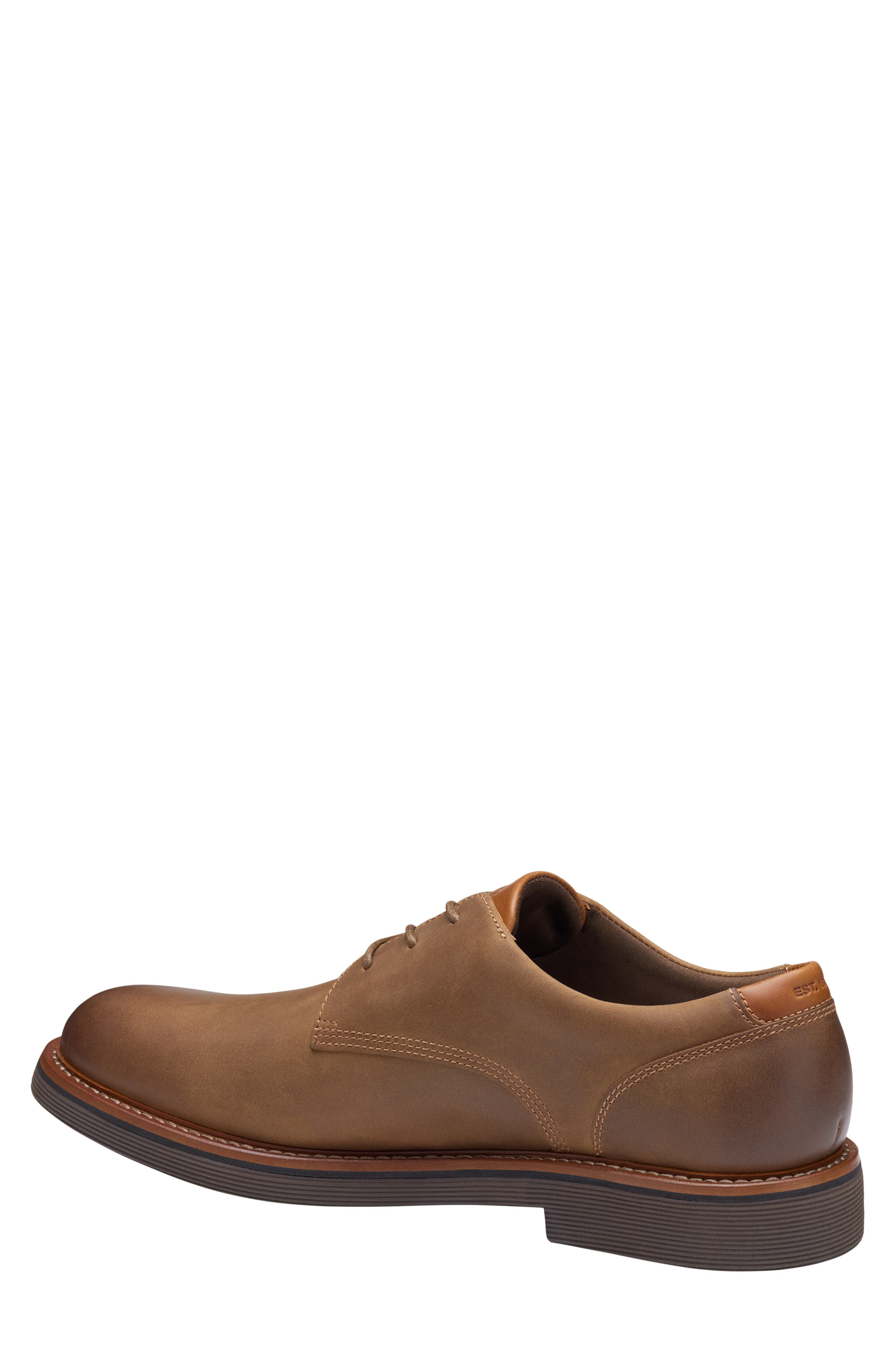 Tyson Plain Toe Derby, Alternate, color, BROWN OILED FULL GRAIN
