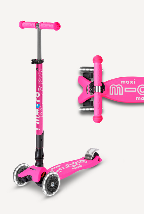 Maxi Foldable LED Scooter for Ages 5-12