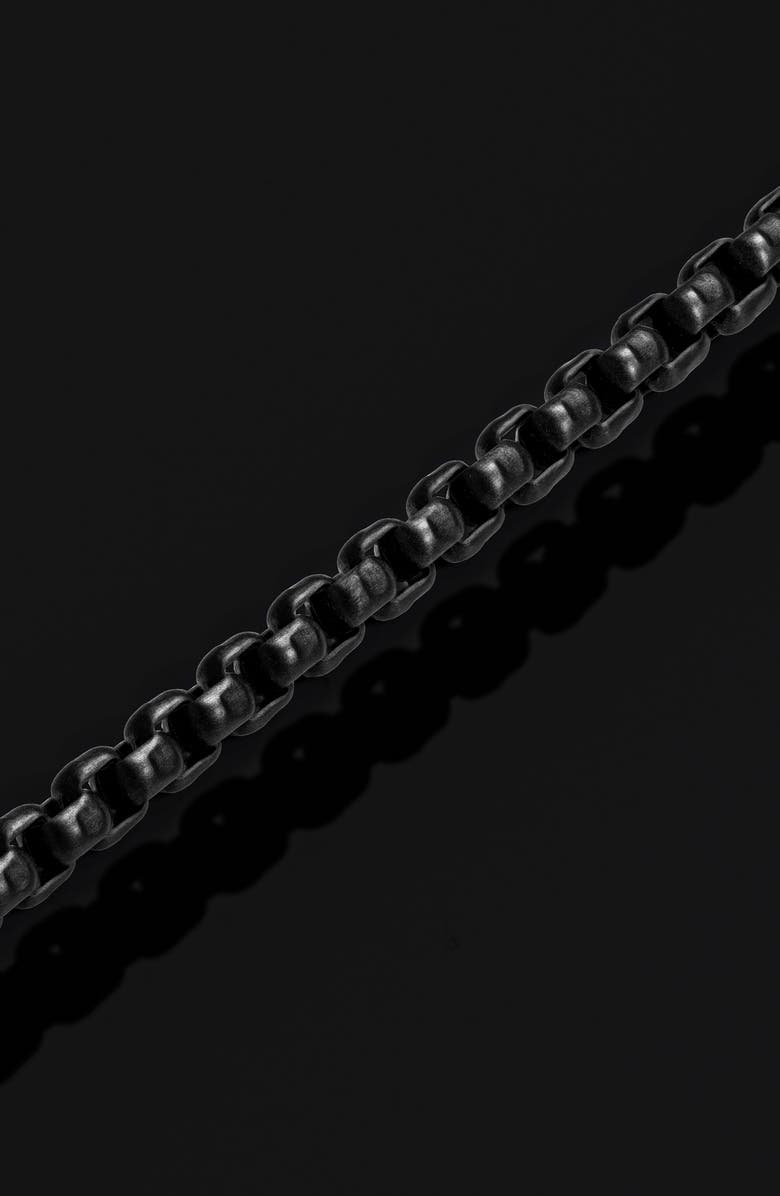 Vincero Men's Box Chain Necklace, Alternate, color, Black