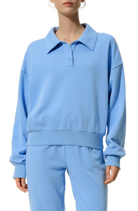 SILKERRY Oversized Heirloom '89 Polo Collar Sweatshirt