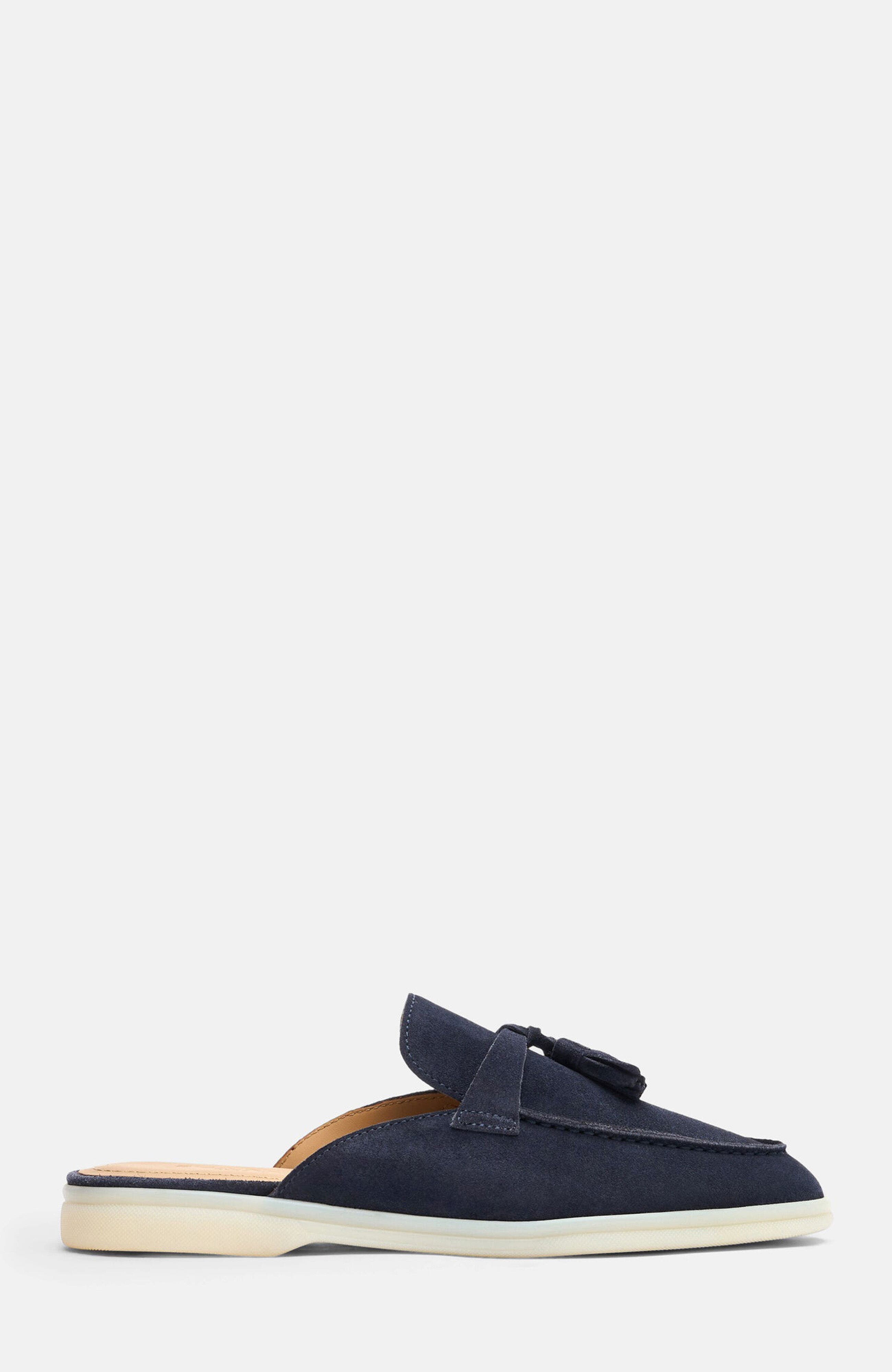 Lucrezia Mules, Alternate, color, Blue - Suede