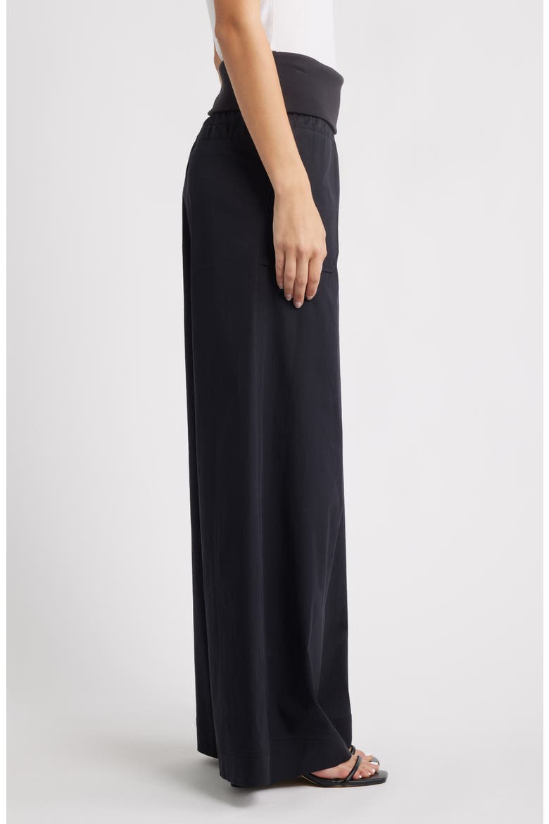 Ultra Skyrise Wide Leg Pants, Alternate, color, BLACK