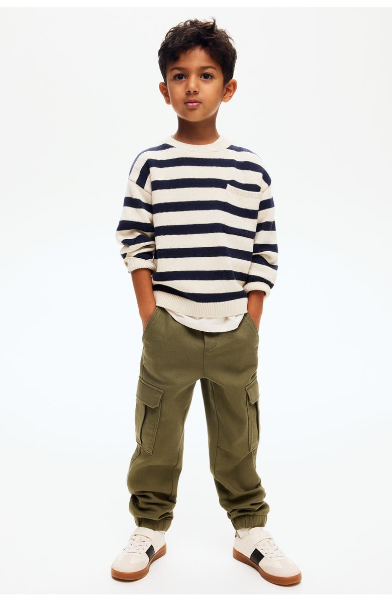 H&M Cargo Joggers, Alternate, color, Dark Khaki Green