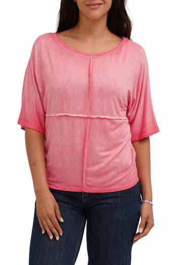 Checkboard Stitch Jersey Top