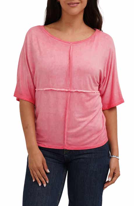 Checkboard Stitch Jersey Top