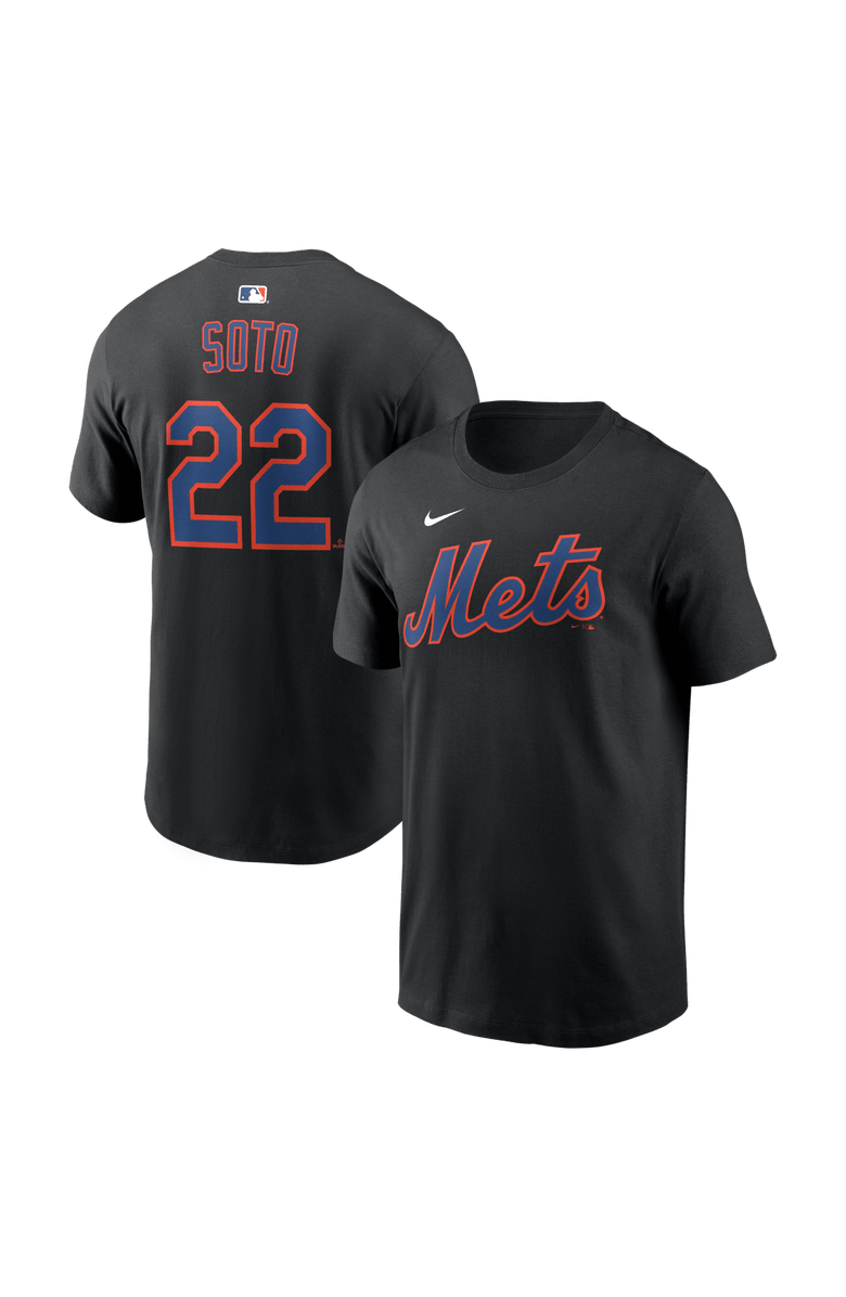Nike Men's Nike Juan Soto Black New York Mets Name & Number T-Shirt, Main, color, Black