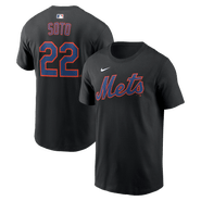 Nike Men's Nike Juan Soto Black New York Mets Name & Number T-Shirt