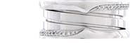 Pre-Owned Bvlgari B.Zero1 Three Band Ring 18K White Gold with Diamonds
