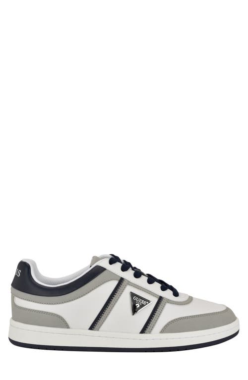 Guess Lasen Sneaker In Medium Grey/white