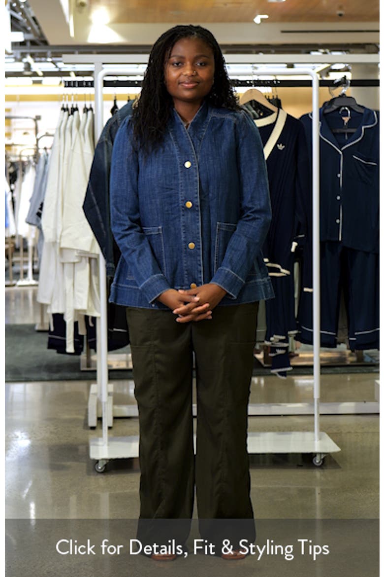 Puff Shoulder Denim Jacket video