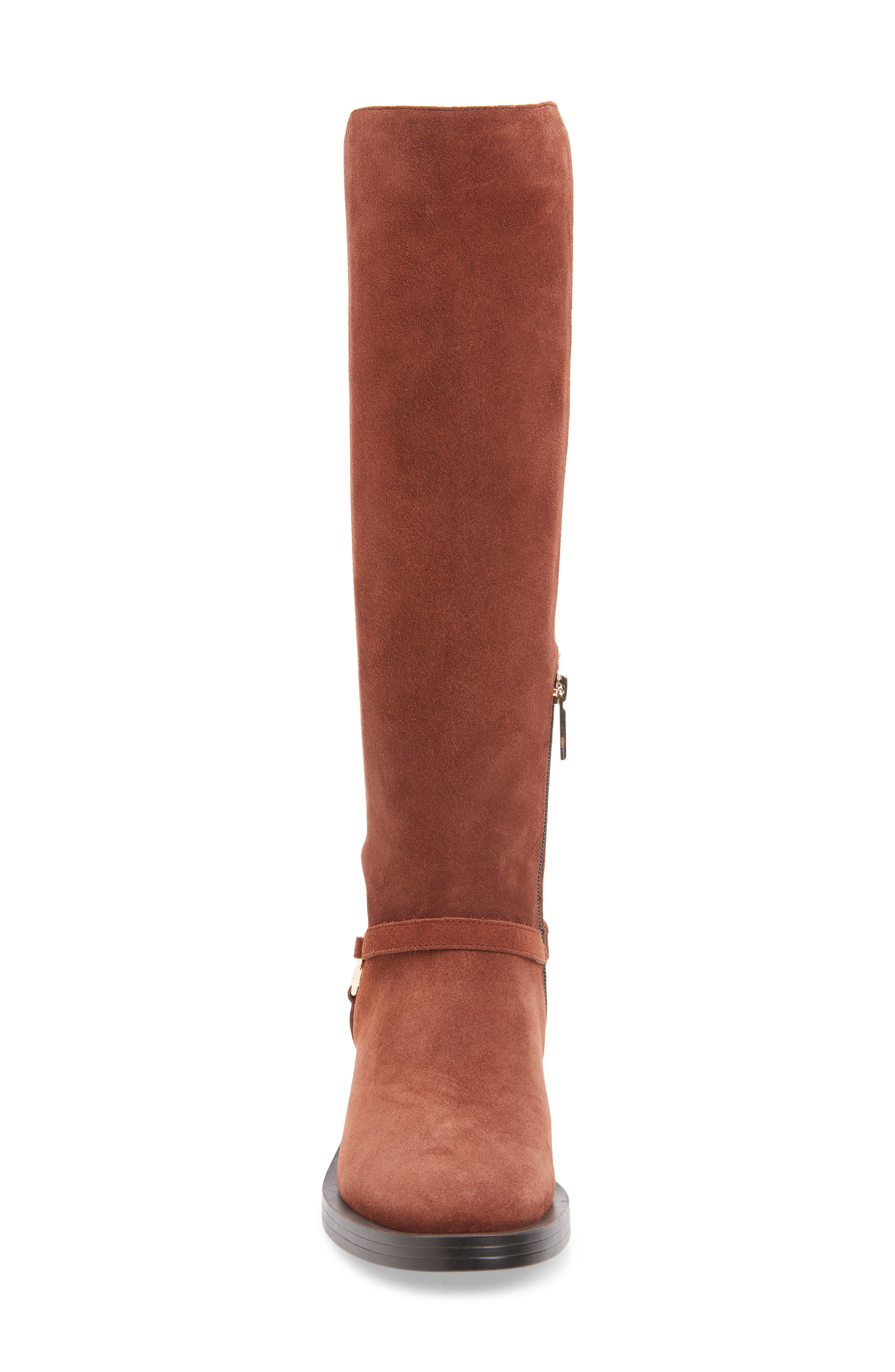 KARL LAGERFELD PARIS Verill Knee High Boot, Alternate, color, Cognac/ Black