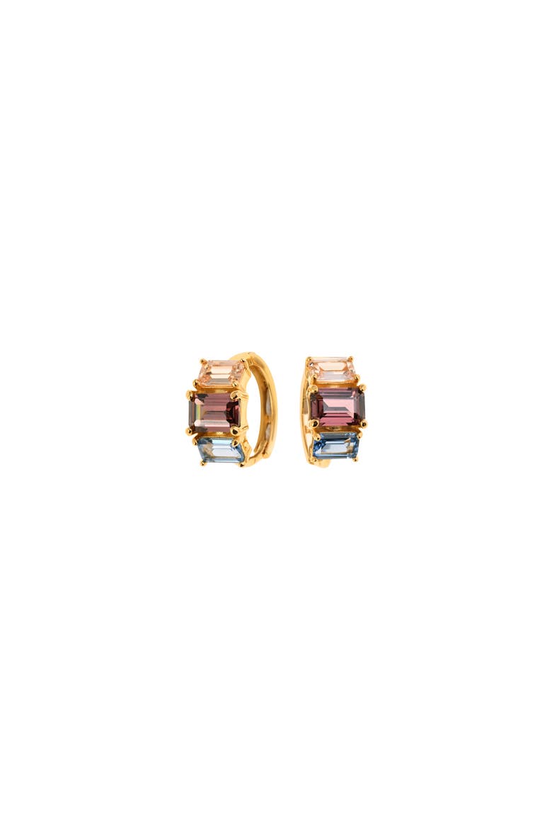 Fallen Hoops, Main, color, Silver Gold Plated