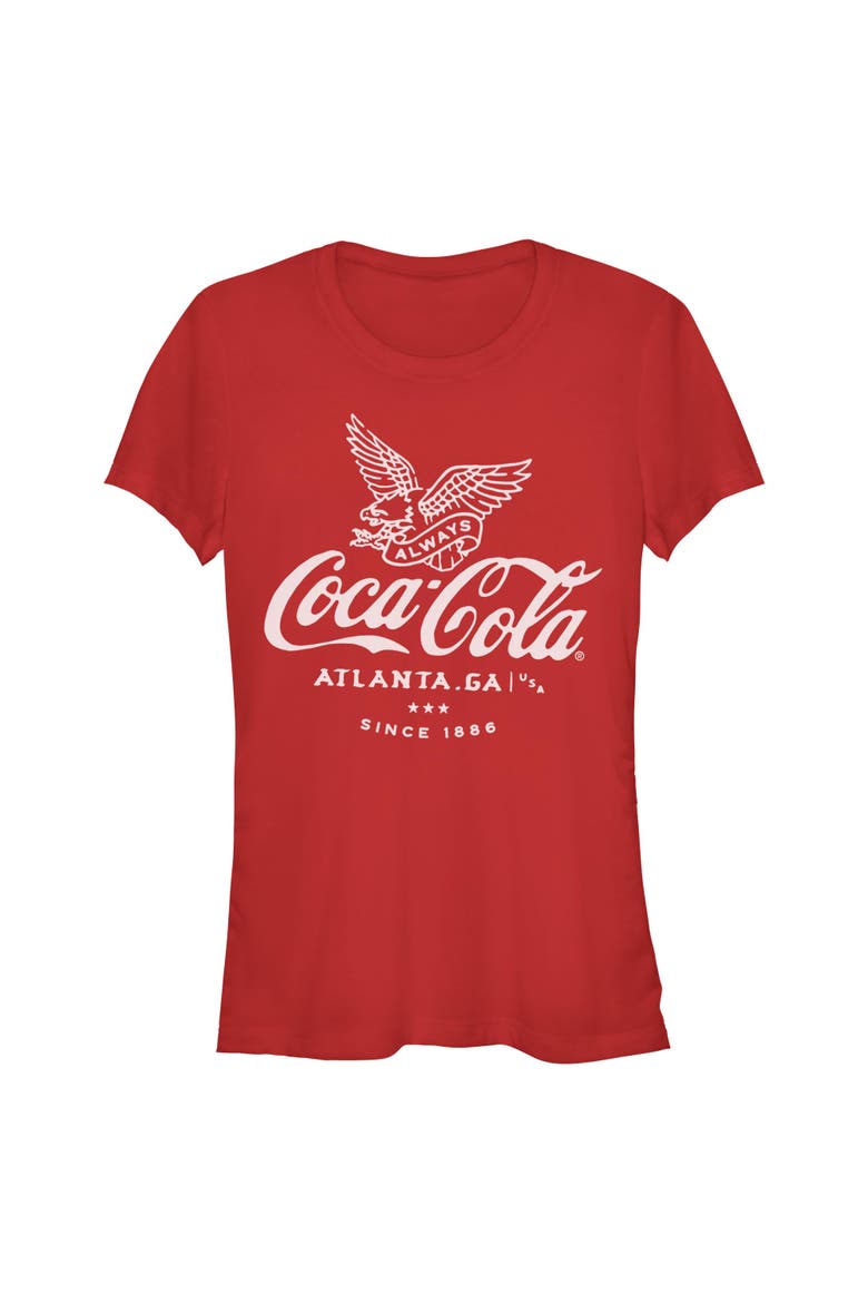 Junior's Always Since 1886 Short Sleeve Graphic T-Shirt, Main, color, Red