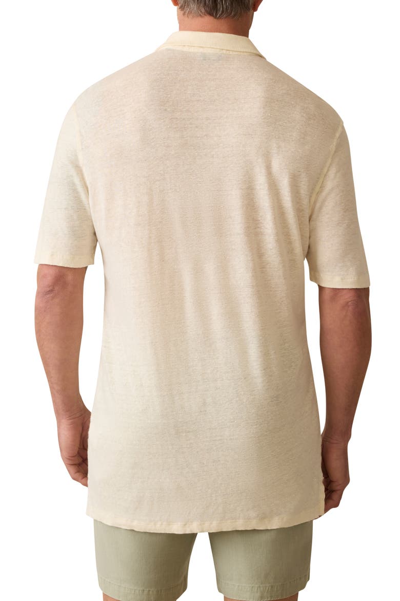 Linen Polo, Alternate, color, WHITECAP