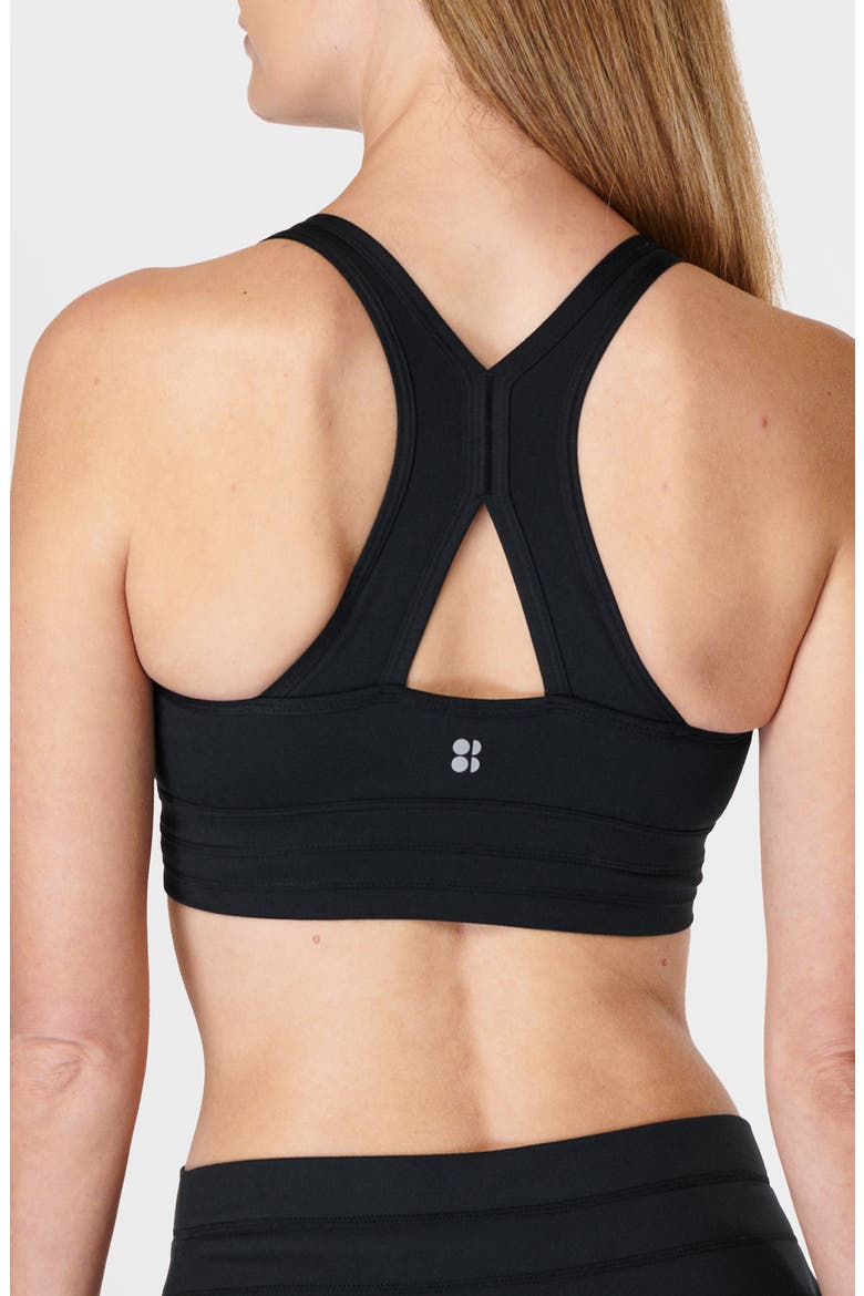 Gaia Yoga Sports Bra, Alternate, color, BLACK