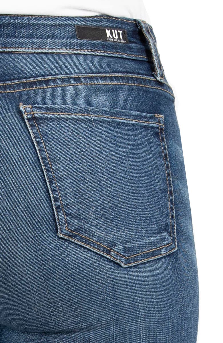 KUT from the Kloth Kelsey Raw Hem Ankle Flare Jeans, Alternate, color, 