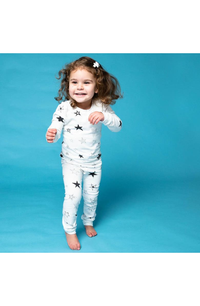 Norani Kids Organic Two-Piece Pajama Set in Stars, Alternate, color, Stars
