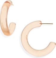 Nordstrom Chunky Resin Hoop Earrings