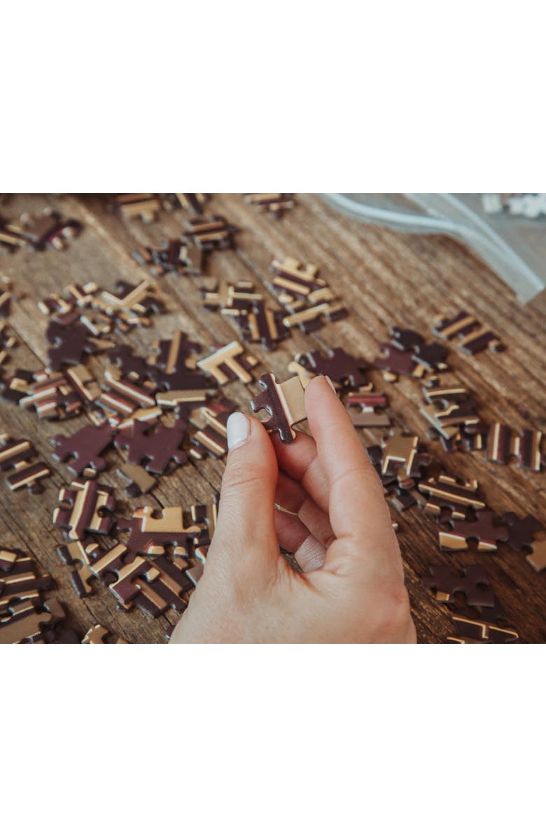 Toynk Bitcoin 1000-Piece Round Jigsaw Puzzle | Toynk Exclusive, Alternate, color, Brown