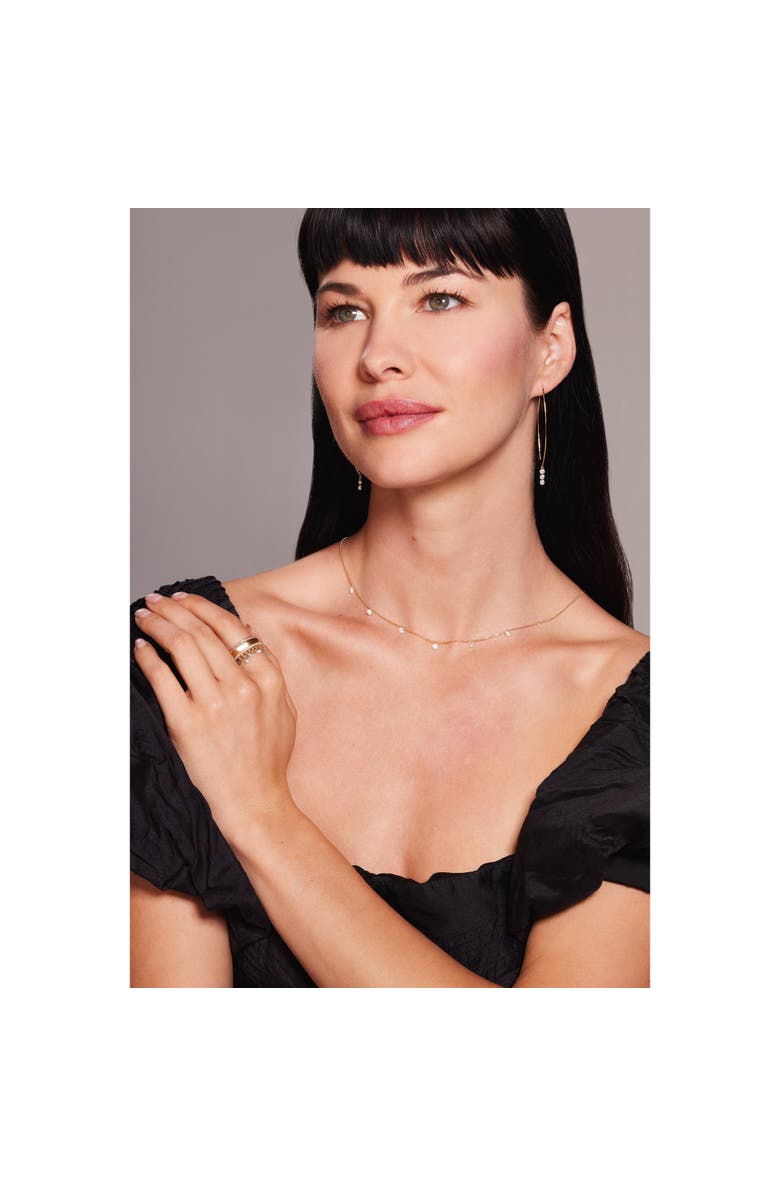 Graziela Floating Diamond Earrings, Alternate, color, Yellow Gold