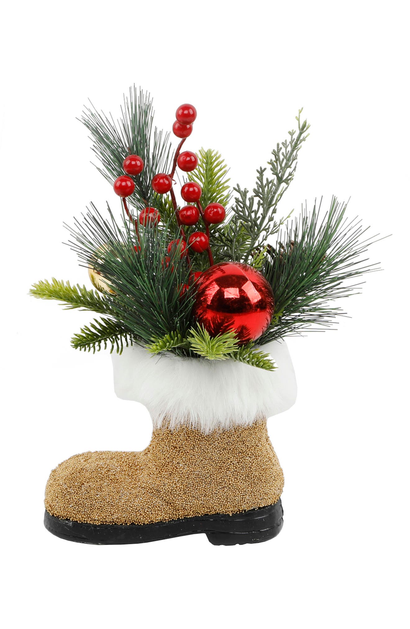 FLORA BUNDA Christmas Mix In Boot Vase