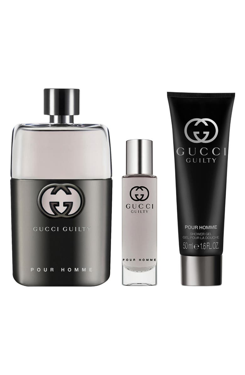Gucci Guilty pour Homme Eau de Toilette 3-Piece Gift Set $189 Value, Alternate, color, 