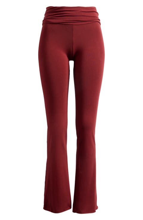 Cotton Jersey Foldover Pants