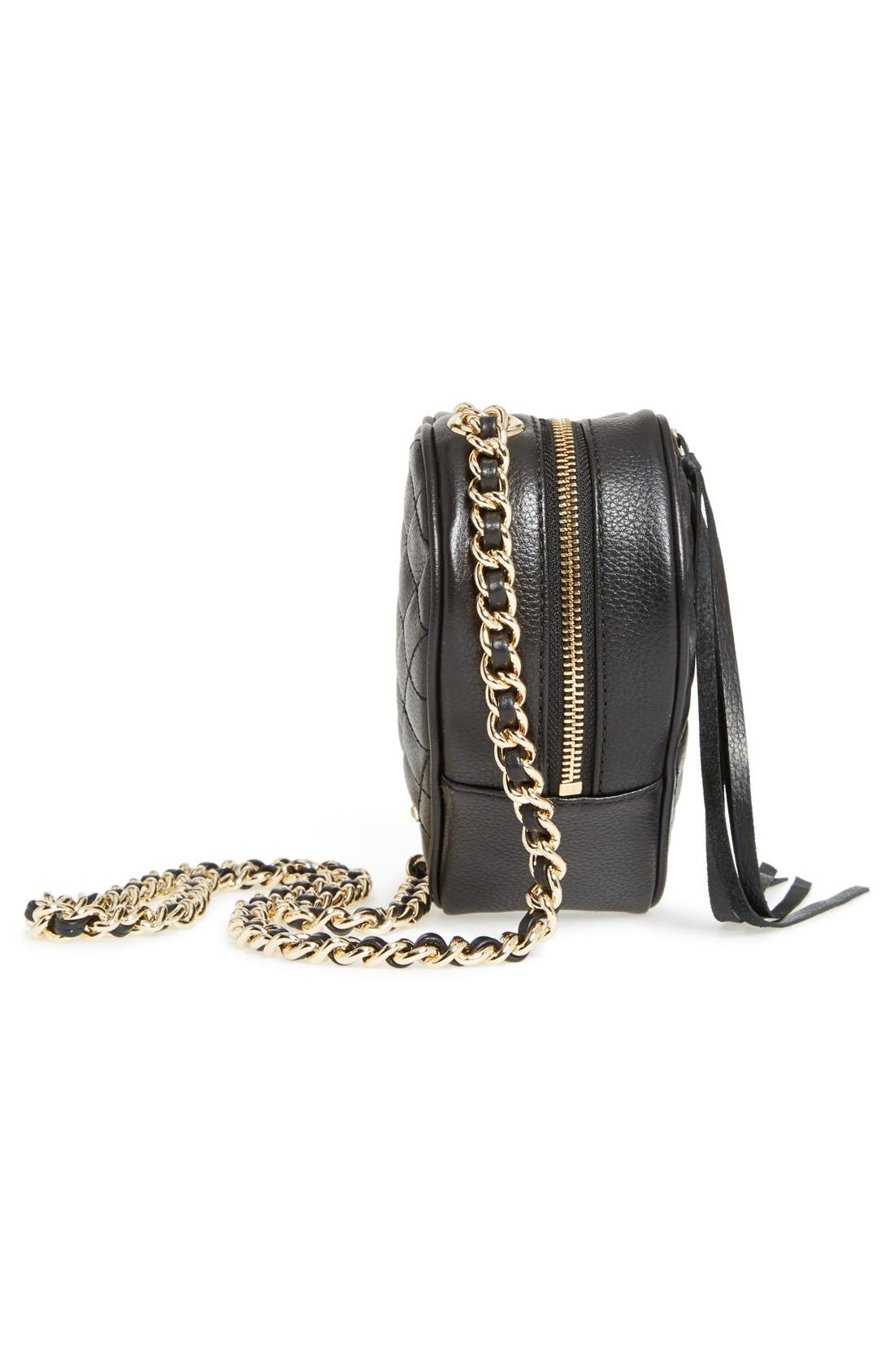 Heart Crossbody Bag, Alternate, color, BLACK