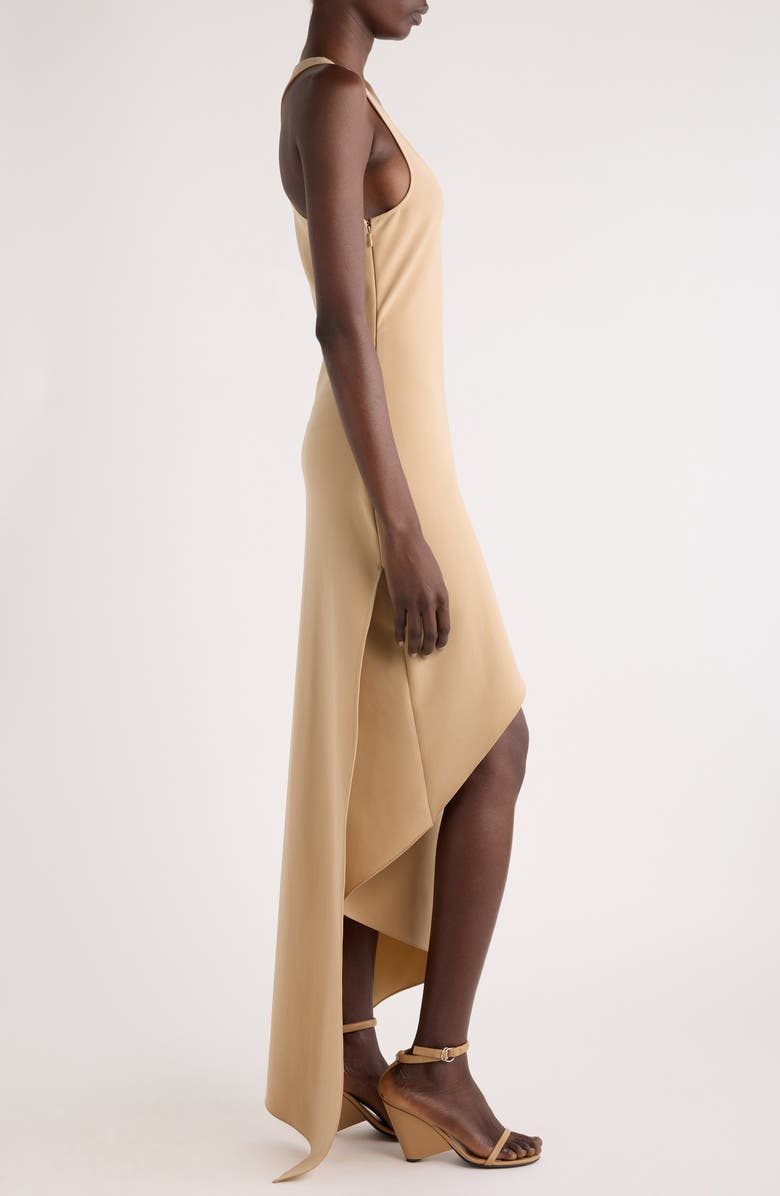 Courrèges Infinity Asymmetric Crepe Maxi Dress, Alternate, color, 